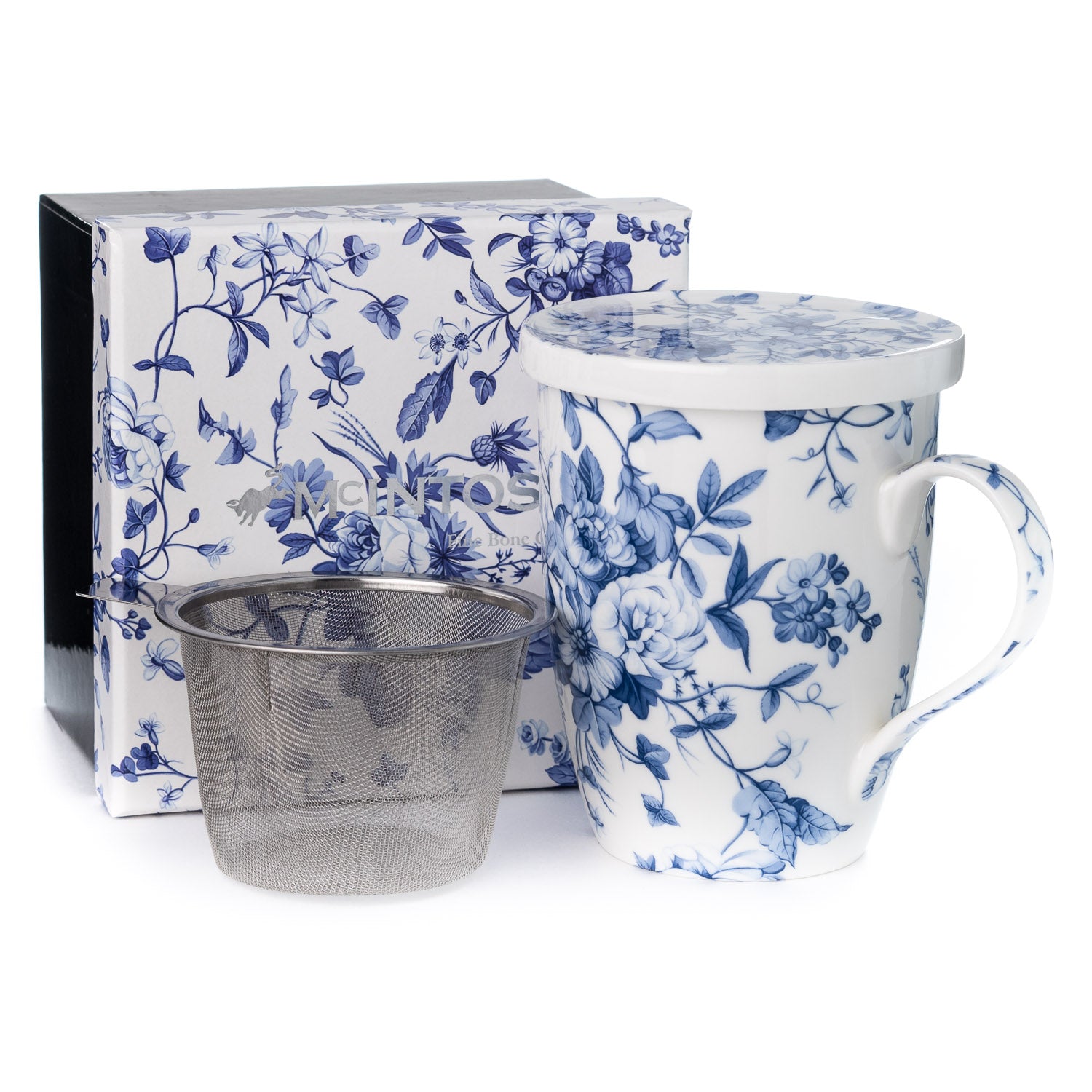 Always in Bloom Tea Mug w/ Infuser and Lid