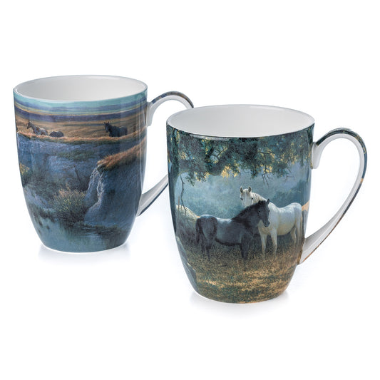 Horses Mug Pair
