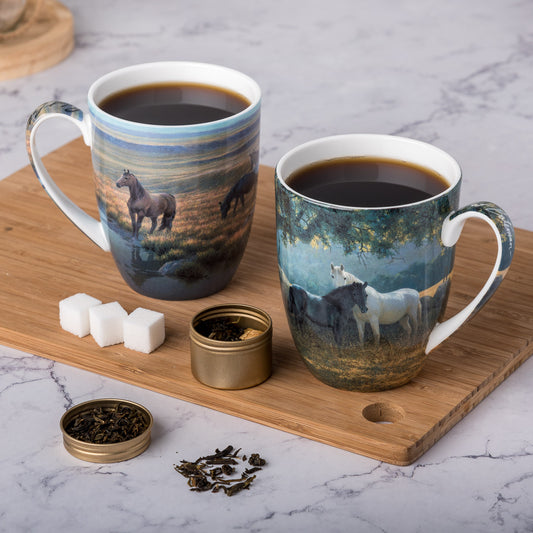 Horses Mug Pair