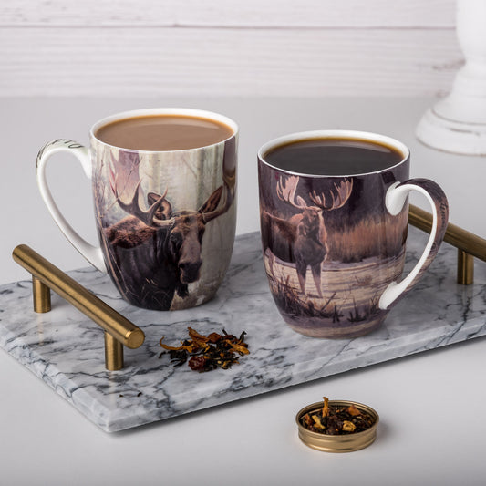 Moose Mug Pair