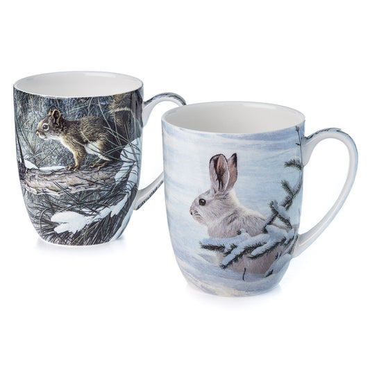 Woodland Animals Mug Pair