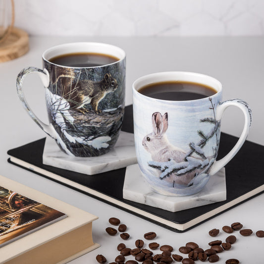 Woodland Animals Mug Pair