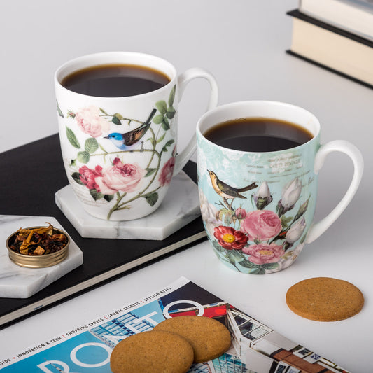Bird Garden Mug Pair