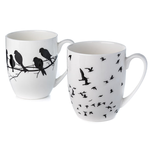 Bird Silhouette Mug Pair