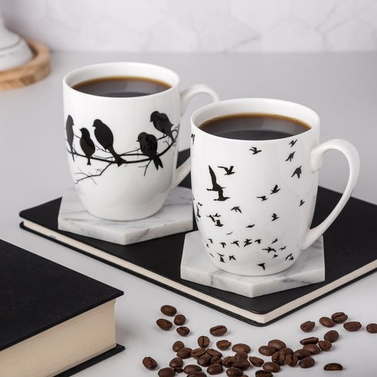 Bird Silhouette Mug Pair