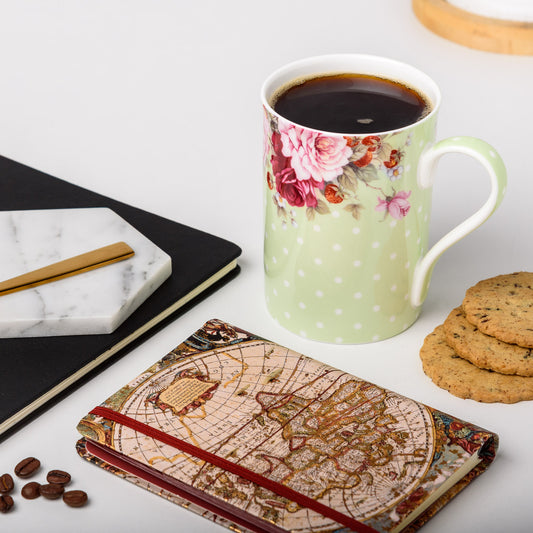 Dots & Roses Green Classico Mug