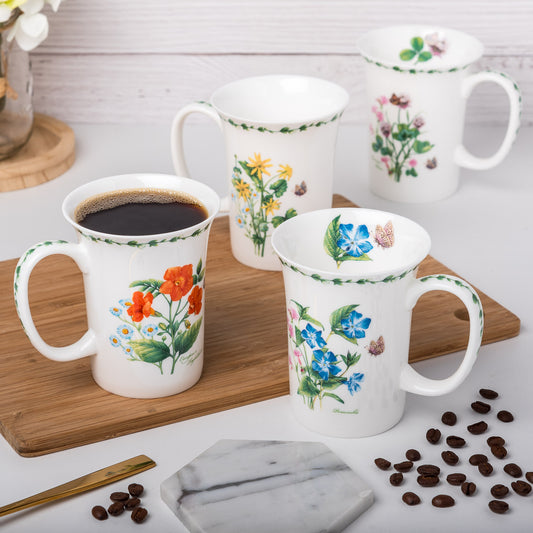 Garden Meadow set of 4 Mugs