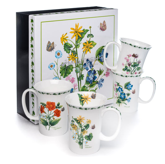 Garden Meadow set of 4 Mugs
