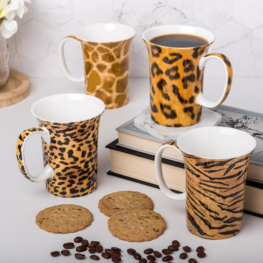 Go Wild set of 4 Mugs