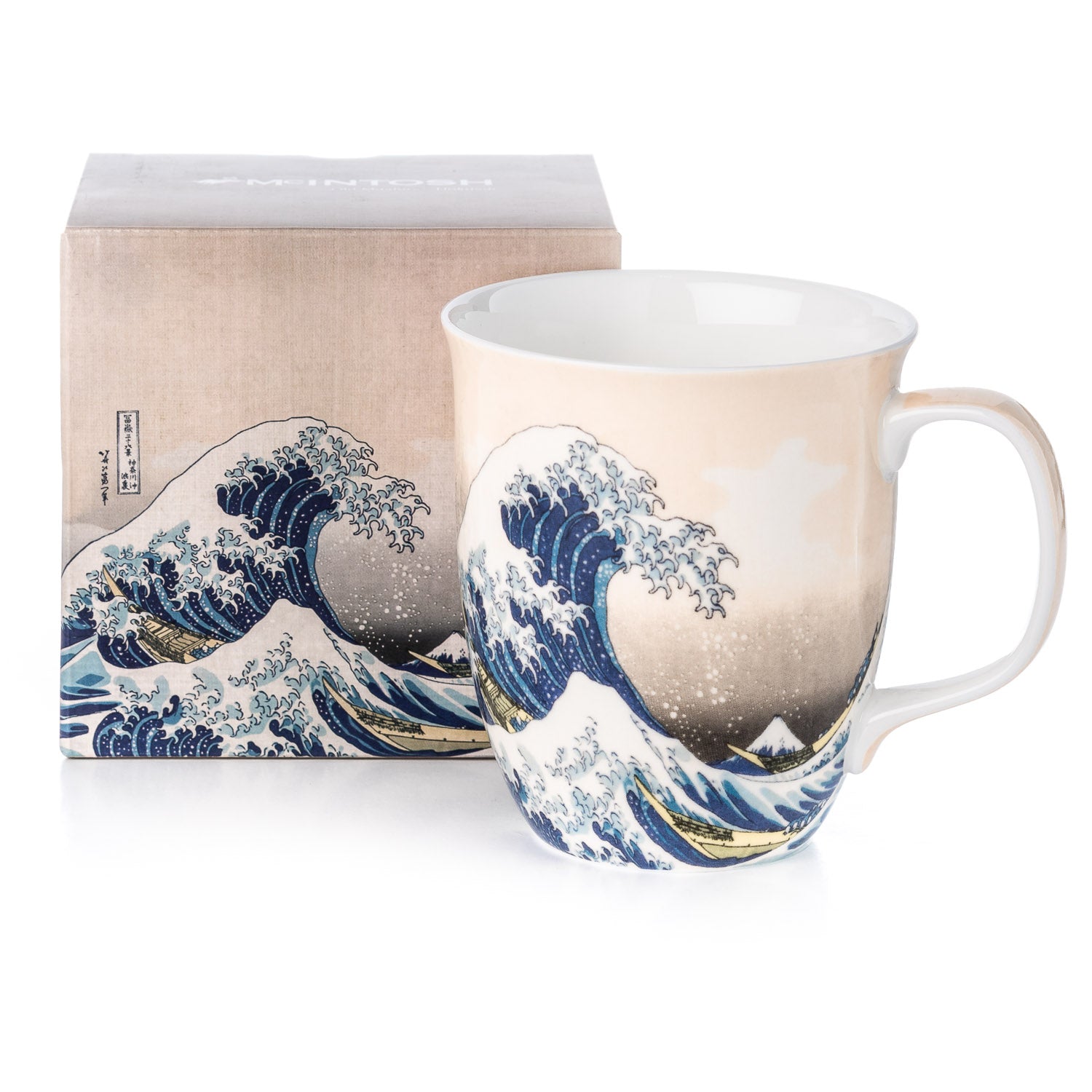 The Great Wave by Hokusai Java mug with matching gift box, fine bone china, 12.5 oz (375 ml)