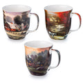 Kinkade 'Country Home' Set of 3 Mugs
