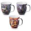 Kinkade 'Winter's Eve' Set of 3 Mugs