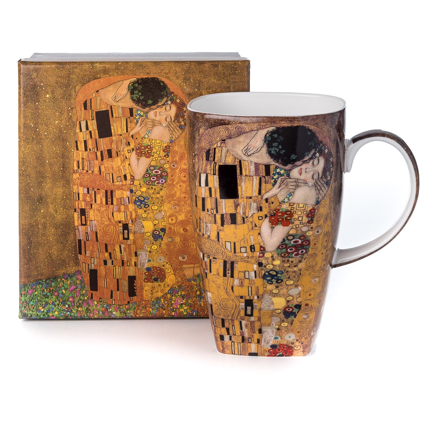 Klimt The Kiss Grande Mug with matching gift box, fine bone china