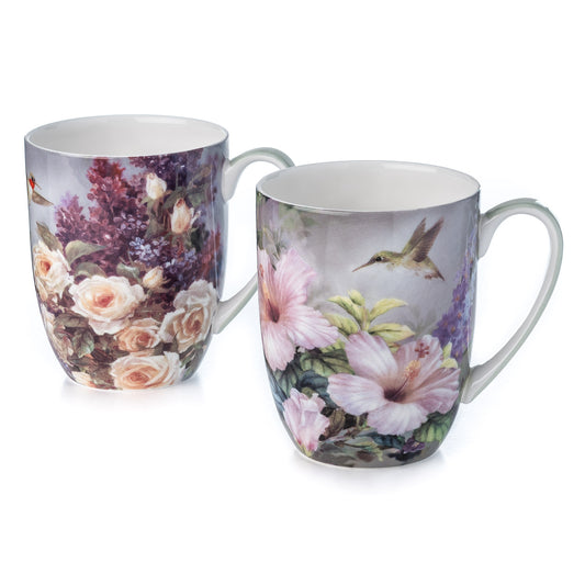 Lena Liu Hummingbirds Mug Pair