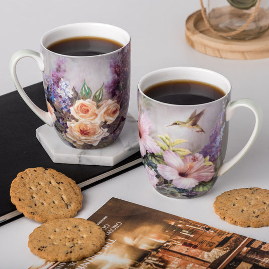 Lena Liu Hummingbirds Mug Pair