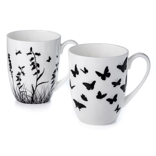 Meadow Silhouette Mug Pair
