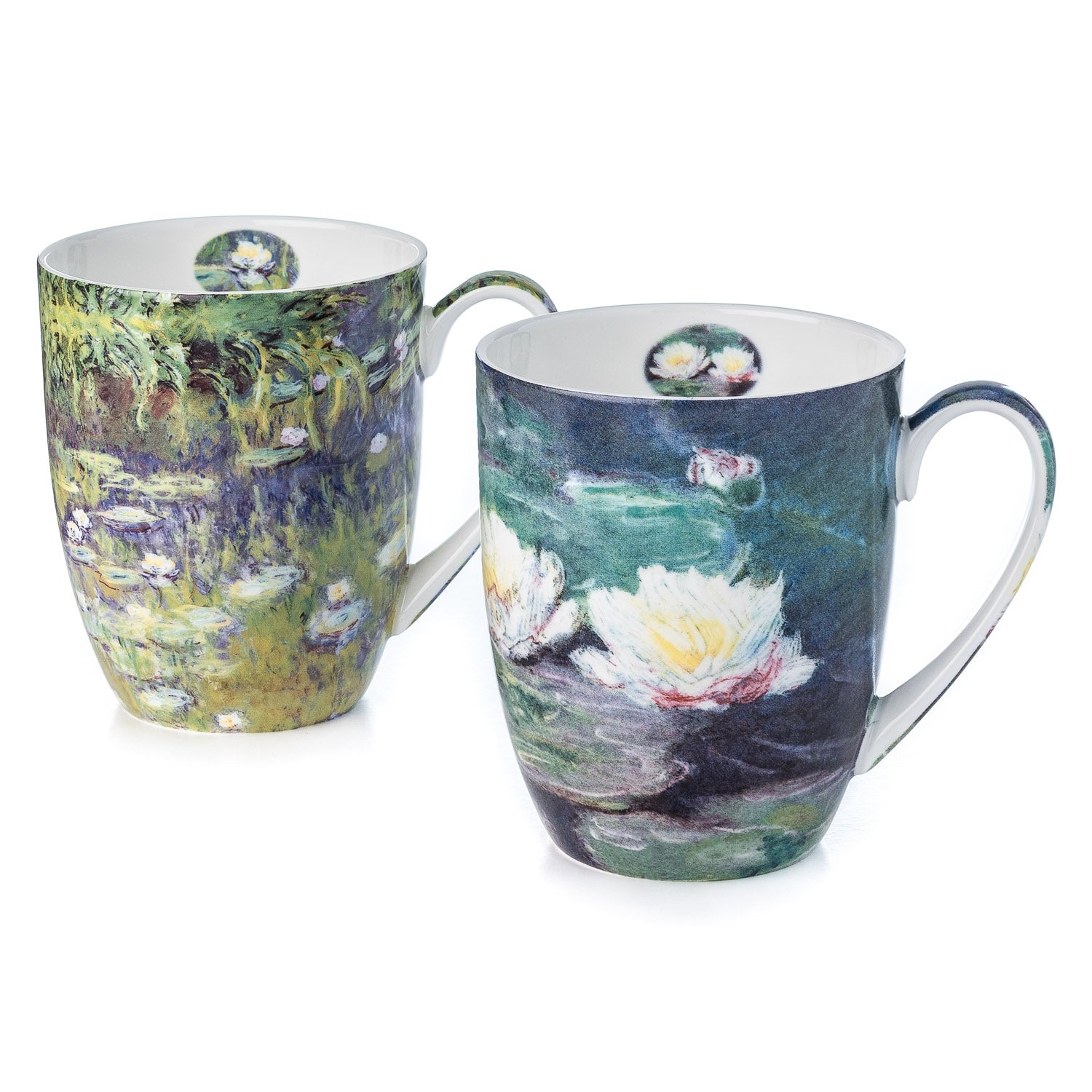 Monet-water Lily Lotus Flower Mug Large Ceramic Bone China