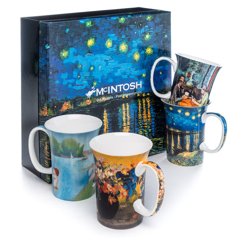 Post-Impressionists set of 4 Mugs | McIntosh Mugs