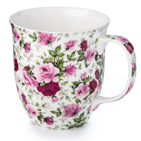 Chintz Red & Pink Roses Java Mug