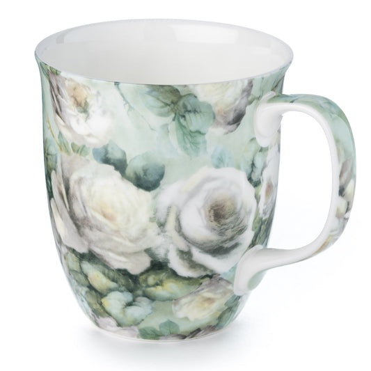 Chintz White Roses Java Mug
