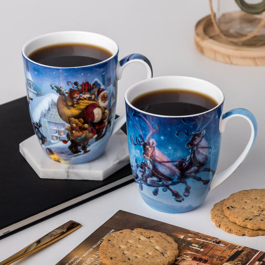 Santa Claus Mug Pair