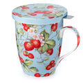 Strawberries Forever Tea Mug w/ Infuser and Lid