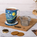Van Gogh Starry Night Tea Mug W/Infuser and Lid
