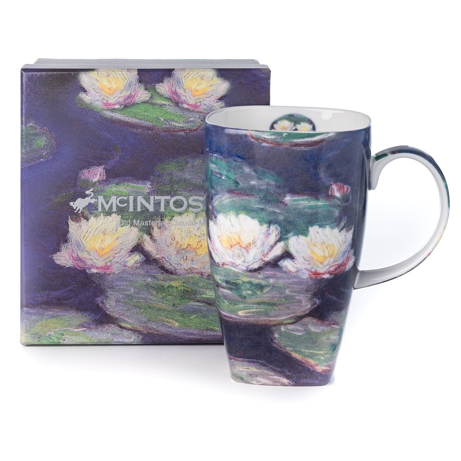 Claude Monet Water Lilies Grande Mug with matching gift box, fine bone china